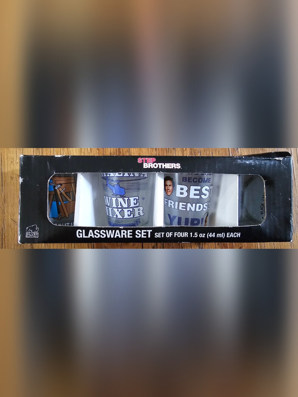 Brother Step Brothers Shot Glass Set - Blue & White Graphics